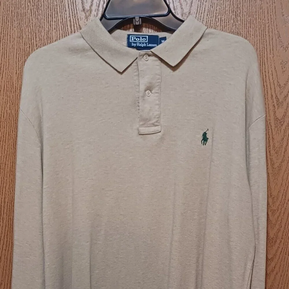 Polo (Ralph Lauren)-(Tan/Brown)-(Long Sleeve)-(Pre-owned)-(Size M)-$25.00 - Picture 2 of 4